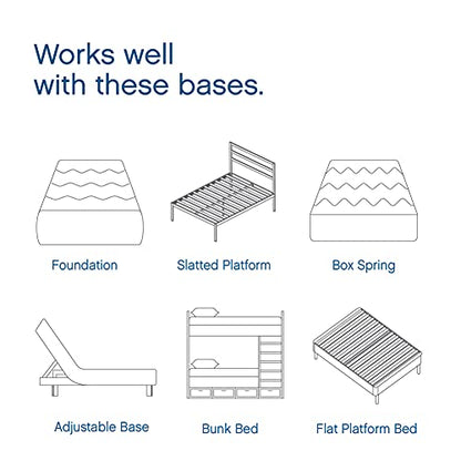 12-Inch Medium Firm Hybrid Mattress, King Size, Memory Foam with Individually Wrapped Pocket Coils, CertiPUR-US Certified, Fiberglass Free