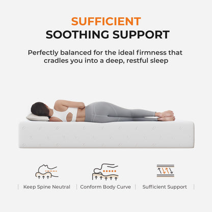 12 Inch Queen Size Memory Foam Mattress in a Box, Medium Firm Bed for Comfort & Pressure Relief, CertiPUR-US Certified