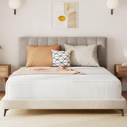 10 Inch Twin Size Gel Memory Foam Mattress, Medium Firm Bed for Pressure Relief & Motion Isolation, CertiPUR-US Certified, Made in USA