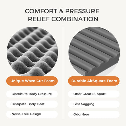 10 Inch Twin Size Gel Memory Foam Mattress, Medium Firm Bed for Pressure Relief & Motion Isolation, CertiPUR-US Certified, Made in USA