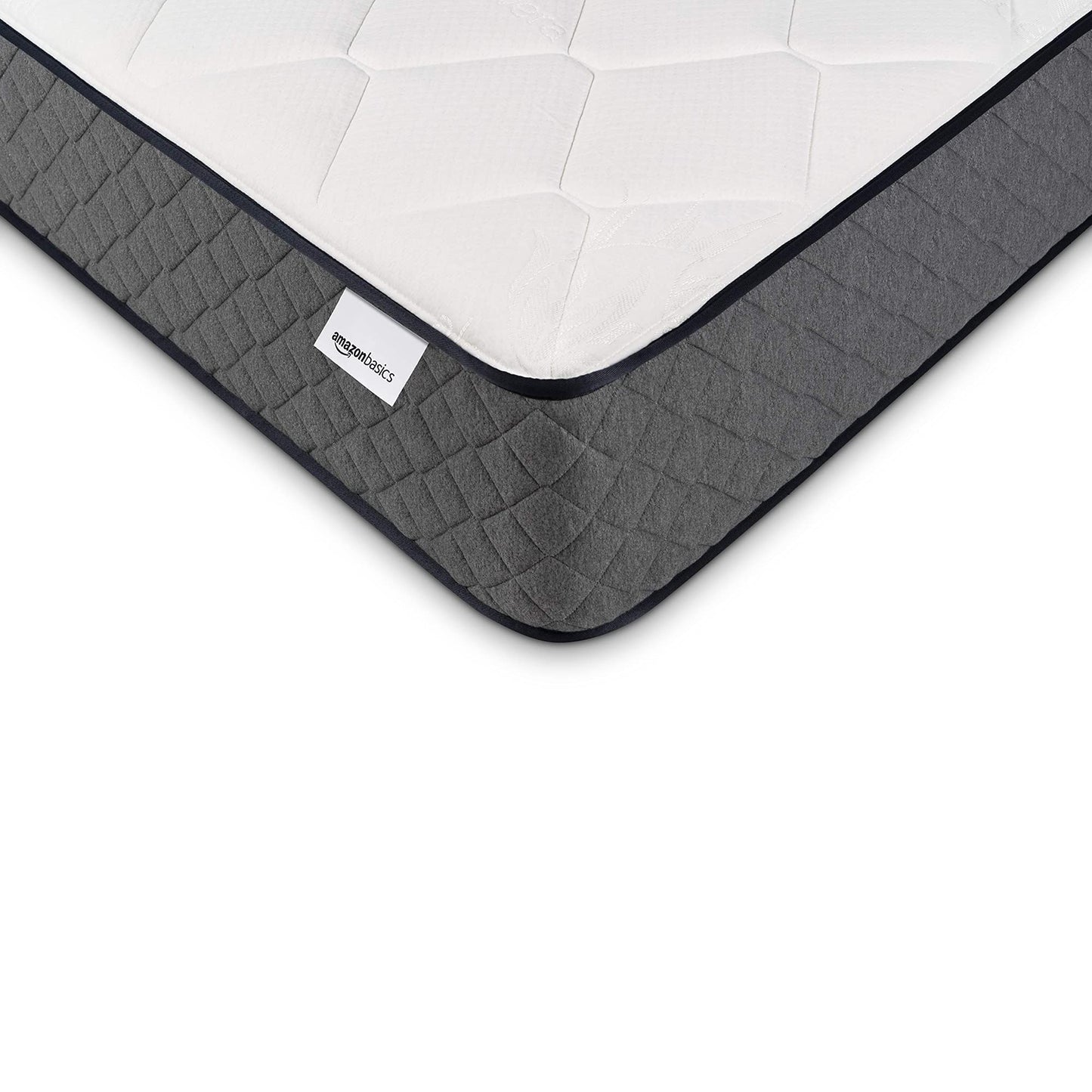 King Mattress, 12 Inch Hybrid Memory Foam Bed in a Box, Medium Feel with Motion Isolation Springs, White/Gray