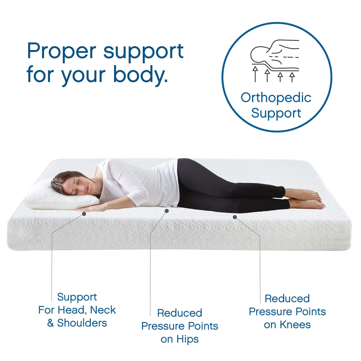 12-Inch Medium Firm Hybrid Mattress, King Size, Memory Foam with Individually Wrapped Pocket Coils, CertiPUR-US Certified, Fiberglass Free