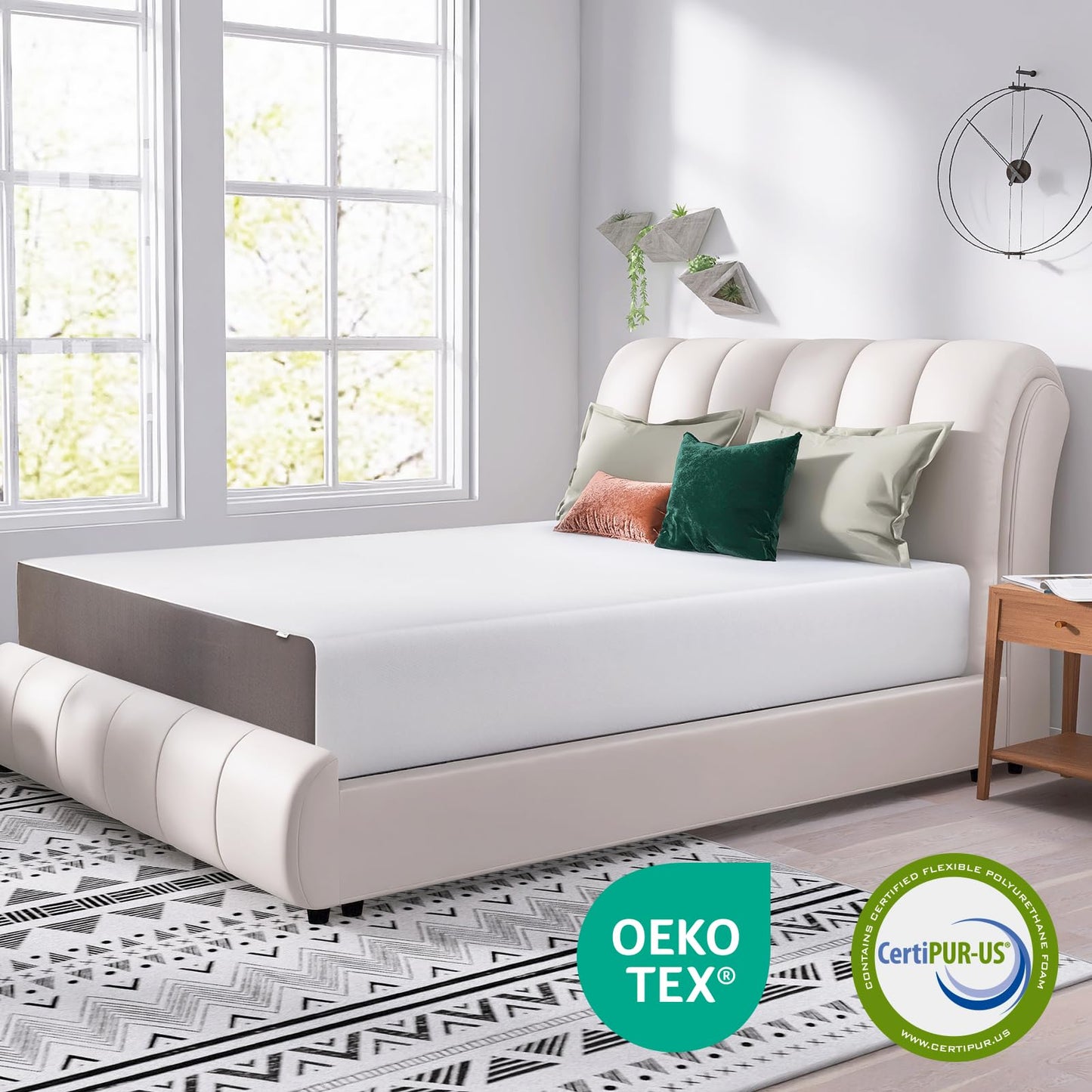 14 Inch Queen Memory Foam Mattress | Gel Foam with Transition Support | Machine Washable Cover