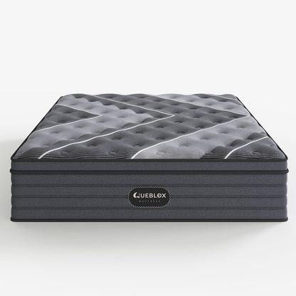 12 Inch Queen Hybrid Mattress | Medium Firm Memory Foam with Pocket Springs | Pressure Relief | CertiPUR-US Certified