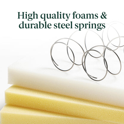 ZINUS 10 Inch Spring Sensation Hybrid Mattress [New Version], Queen, Fiberglass Free, Medium Firmness, Durable Support, Certified Safe Foams & Fabric, Mattress in A Box