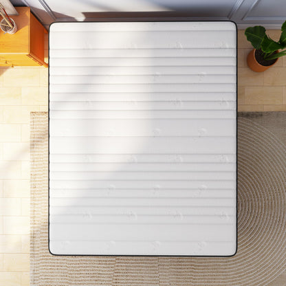 12 Inch Queen Hybrid Mattress | Memory Foam with Pocket Springs | Pressure Relief | Fiberglass Free