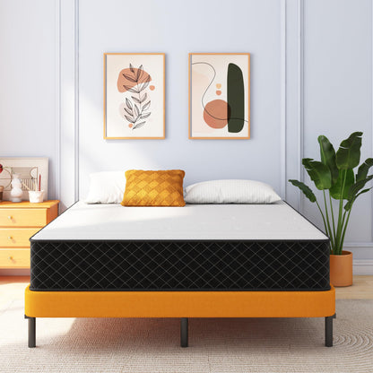 12 Inch Queen Hybrid Mattress | Memory Foam with Pocket Springs | Pressure Relief | Fiberglass Free