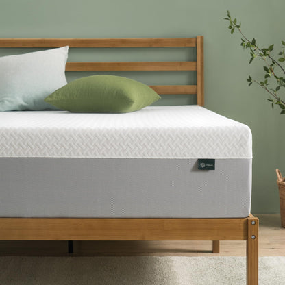 10-Inch Green Tea Cooling Memory Foam Mattress, Full Size, Medium Firm, Fiberglass Free, Certified Safe Foams, Mattress