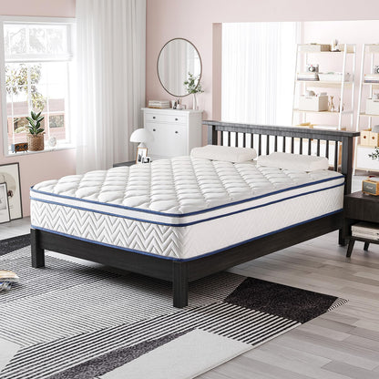 12 Inch King Size Hybrid Mattress in a Box, Gel Memory Foam & Individually Wrapped Coils for Back Support, Pressure Relief & Motion Isolation, CertiPUR-US Certified, Fiberglass-Free, 76" × 80"