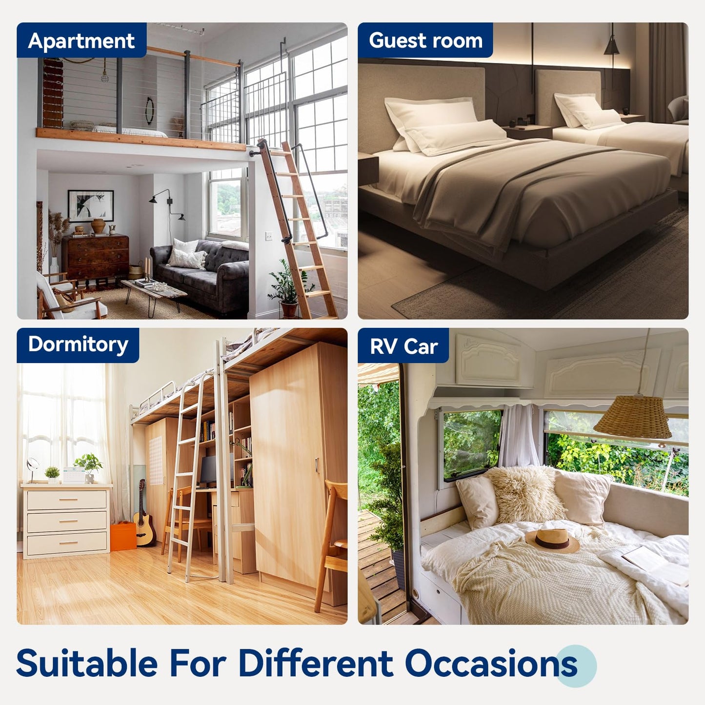 12 Inch California King Memory Foam Mattress | Medium Firm | White/Grey